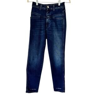 Closed Jeans Pedal Pusher X Tapered Leg Made In Italy Women’s Size 24 Euro 38